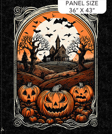 Haunted Hollow Panel 10708-99, quilting fabric by Northcott