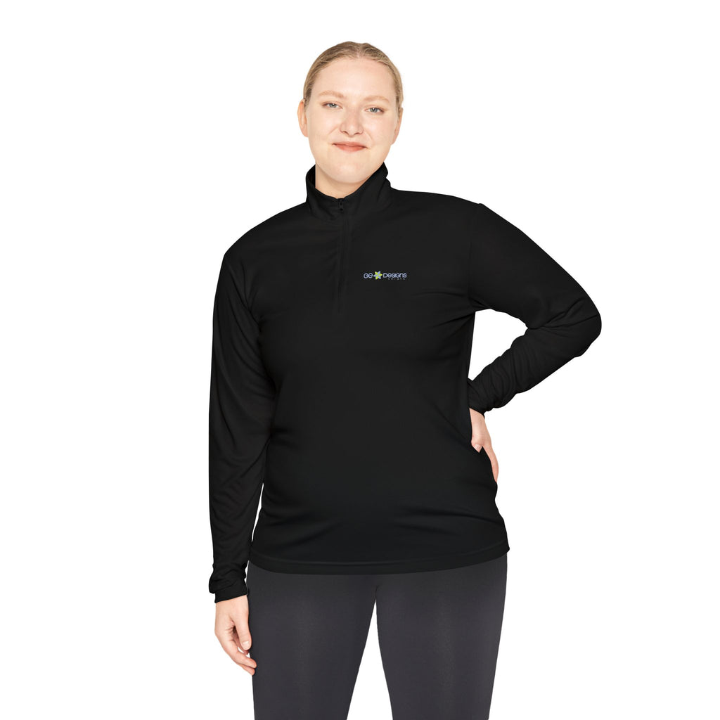 Stripology Quarter-Zip Pullover Long-sleeve Printify