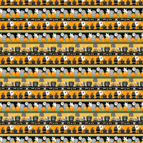 Border Stripe Nights of Olde Salem 805G-39 T58 Fabrics Henry Glass   