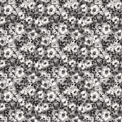 Ink and Ivory Floral Gray C16911-GRAY