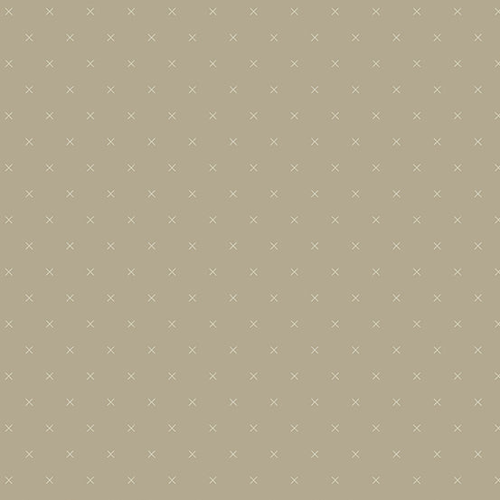 All My X's Mocha A807N4 W31 Fabrics Andover