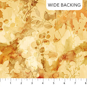 Northcott Fabrics Autumn Breeze Ochre (Yellow) 108" Wide Backing Fabric - B28058-52 - 3 YARD Fabrics Northcott