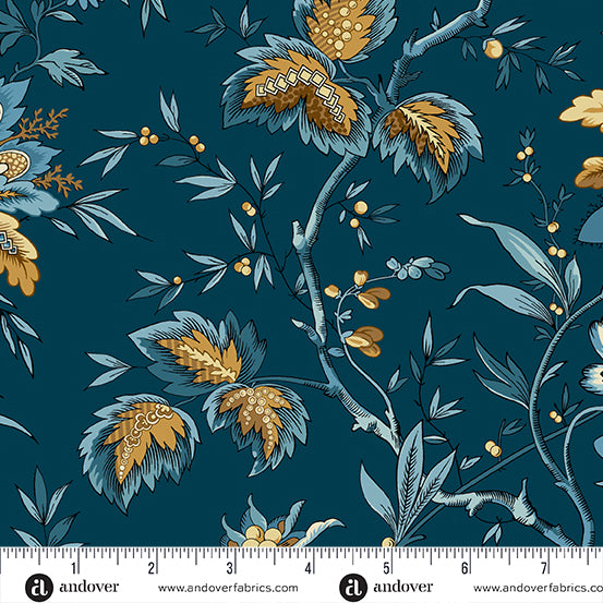 Beach House Ariel Midnight A-1163-B Fabrics Andover Fabrics