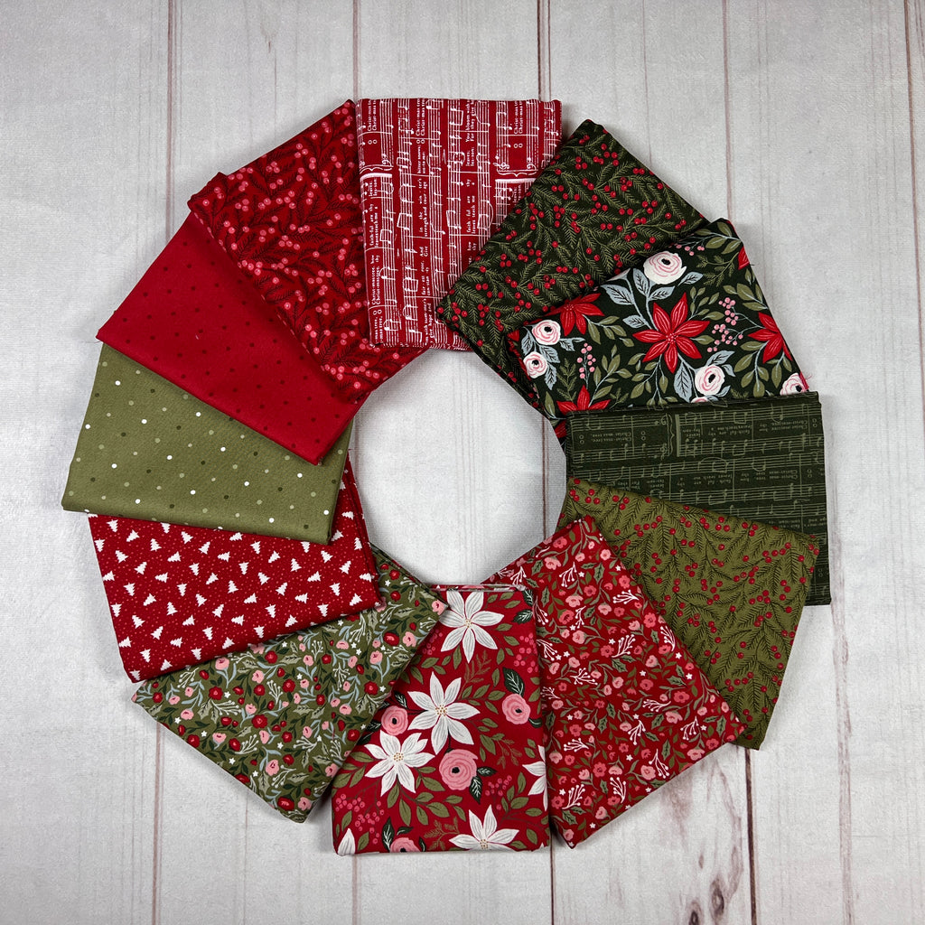 Berry and Pine Half Yard Bundle Fabrics Moda Fabrics