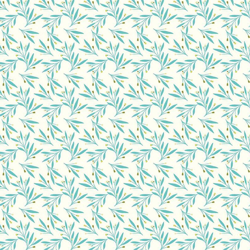 Feed My Soul Leaves Cream C14554 - 3 YARD Fabrics Riley Blake   