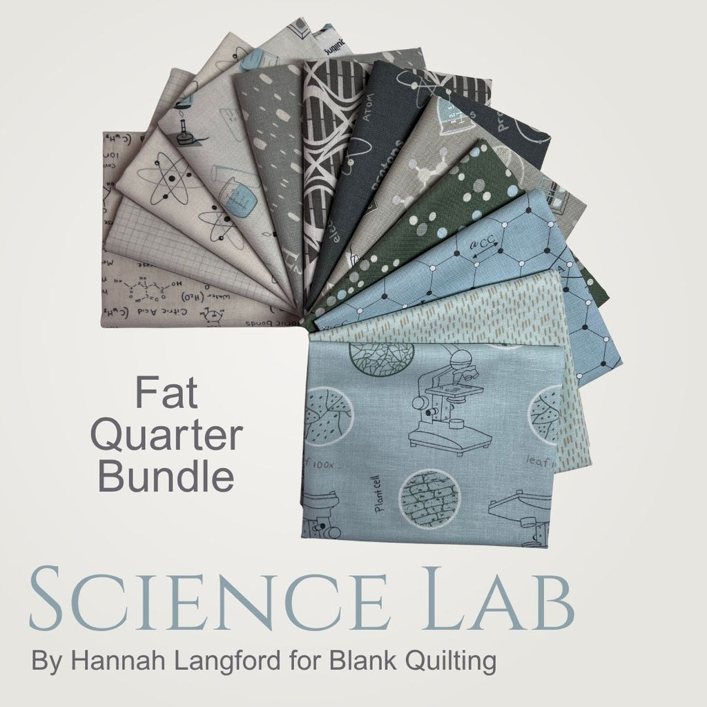 Science Lab Fat Quarter Bundle Fabrics Blank