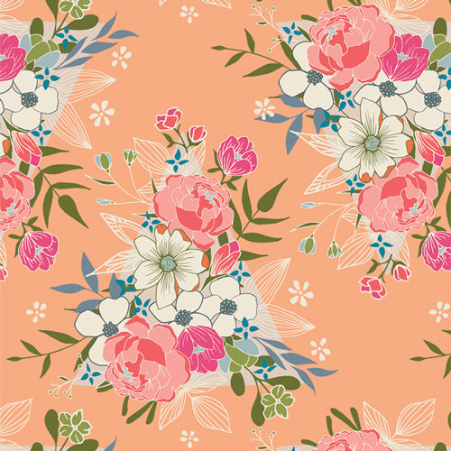 Open Heart Flowering Hope OPH-24350 W59 Fabrics Art Gallery