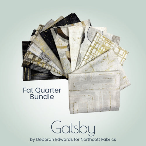 Gatsby Fat Quarter Bundle, multicolor quilting fabric by Northcott