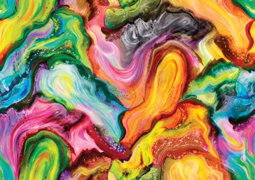 Moda Fabrics Gradients Euphoria Lava Rainbow 108" Wide Backing Fabric - 108025-11 - 1 YARD Fabrics Moda Fabrics