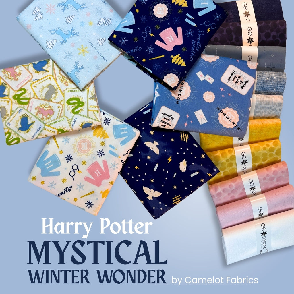 Harry Potter Mystical Winter Wonder Half Yard Bundle Fabrics Camelot