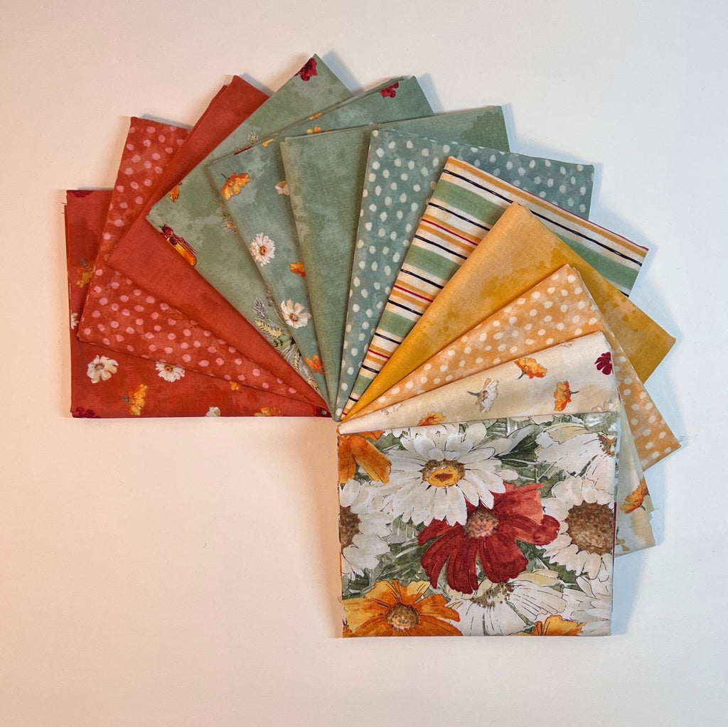 Harvest Blooms Fat Quarter Bundle Fabrics Wilmington