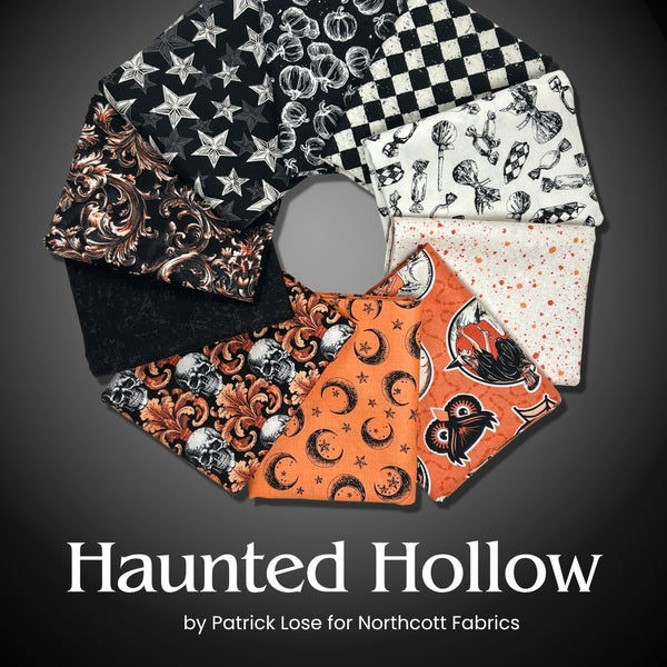 Haunted Hollow Half Yard Bundle, quilting fabric by Northcott