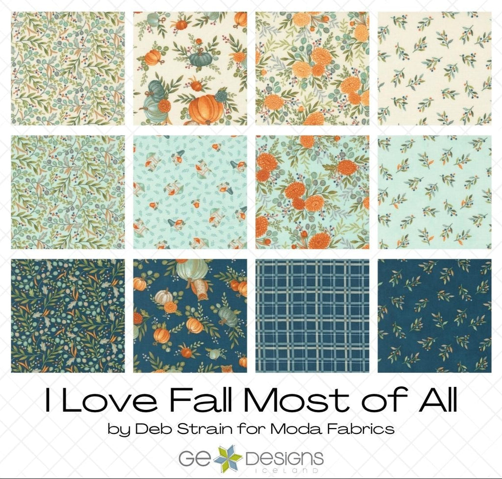 I Love Fall Most of All Half Yard Bundle Fabrics Moda Fabrics