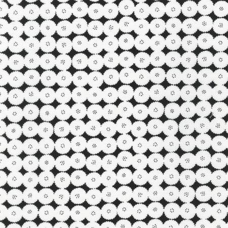 Jardin Noir Ice White 21061-88 T43 Fabrics Robert kaufman   