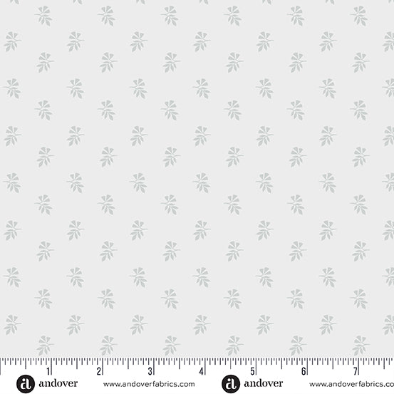 Century Grays Leafy Sprig Gray CS-929-C W3 Fabrics Andover Fabrics