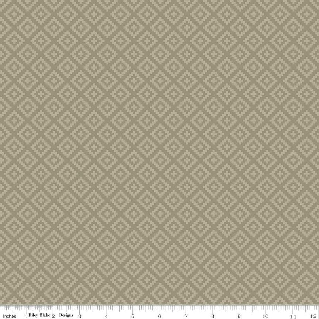 National Parks Diamonds Khaki C15099-Khaki Fabrics Riley Blake