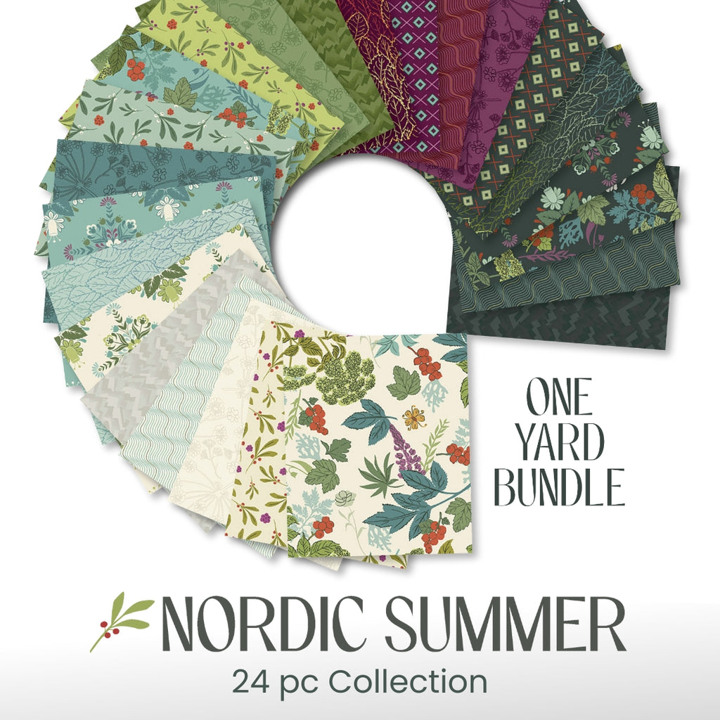 Nordic Summer by Andover 1 Yard Bundle 24 pc PREORDER Fabrics Andover