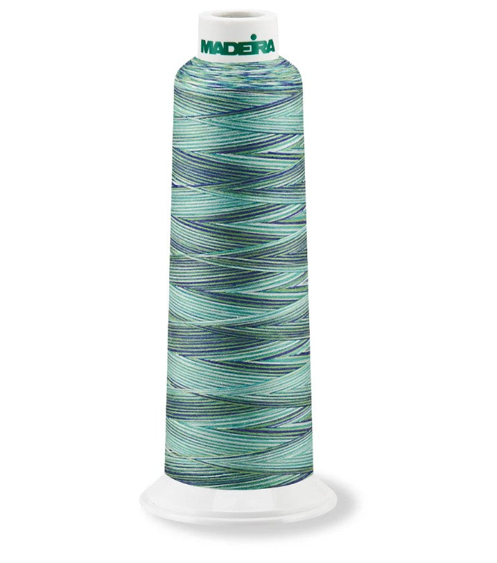 Madeira AeroQuilt 40 - Premium Longarm Quilting Thread, 9601 Ocean Variegated Thread Madeira