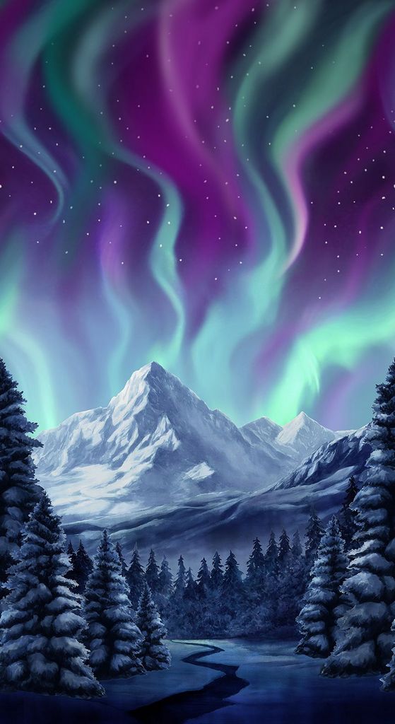 Northern Lights Panel CD3494 Fabrics Timeless Treasures