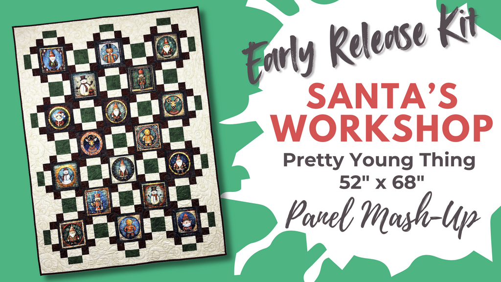 Santa's Workshop Panel Kit Fabrics GE Designs