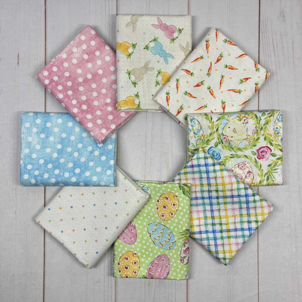 Henry Glass Peek A Boo Bunnies Half Yard Easter Fabric Bundle Fabrics Henry Glass