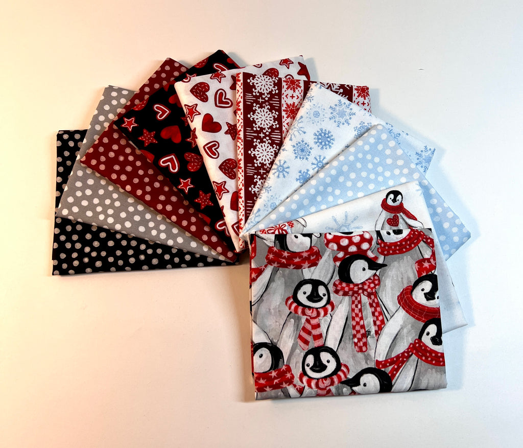 Penguin Party Fat Quarter Bundle Fabrics Camelot