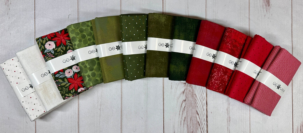 Berry and Pine Half Yard Bundle Fabrics Moda Fabrics