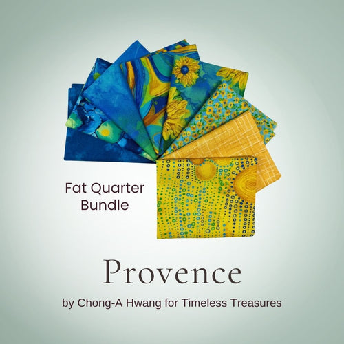 Provence Fat Quarter Bundle, multicolor quilting fabric by Timeless Treasures