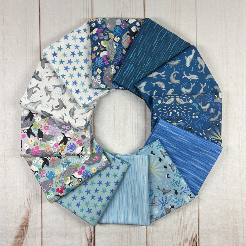 Puffin Rock Half Yard Bundle Fabrics Lewis & Irene