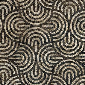 Northcott Fabrics Retro Vibes Semicircles Slate 108" Wide Backing Fabric - B27742-99 - 1 YARD Fabrics Northcott