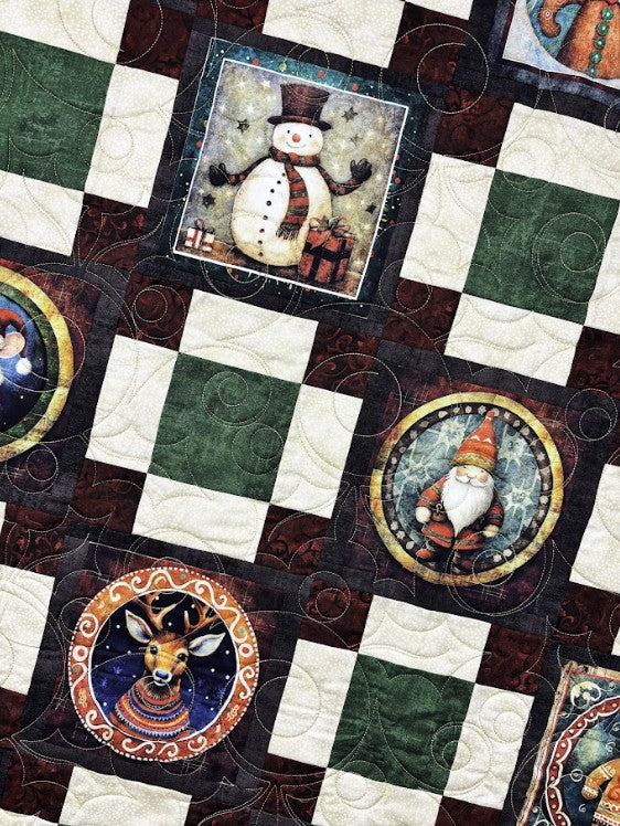 Santa's Workshop Panel Kit Fabrics GE Designs
