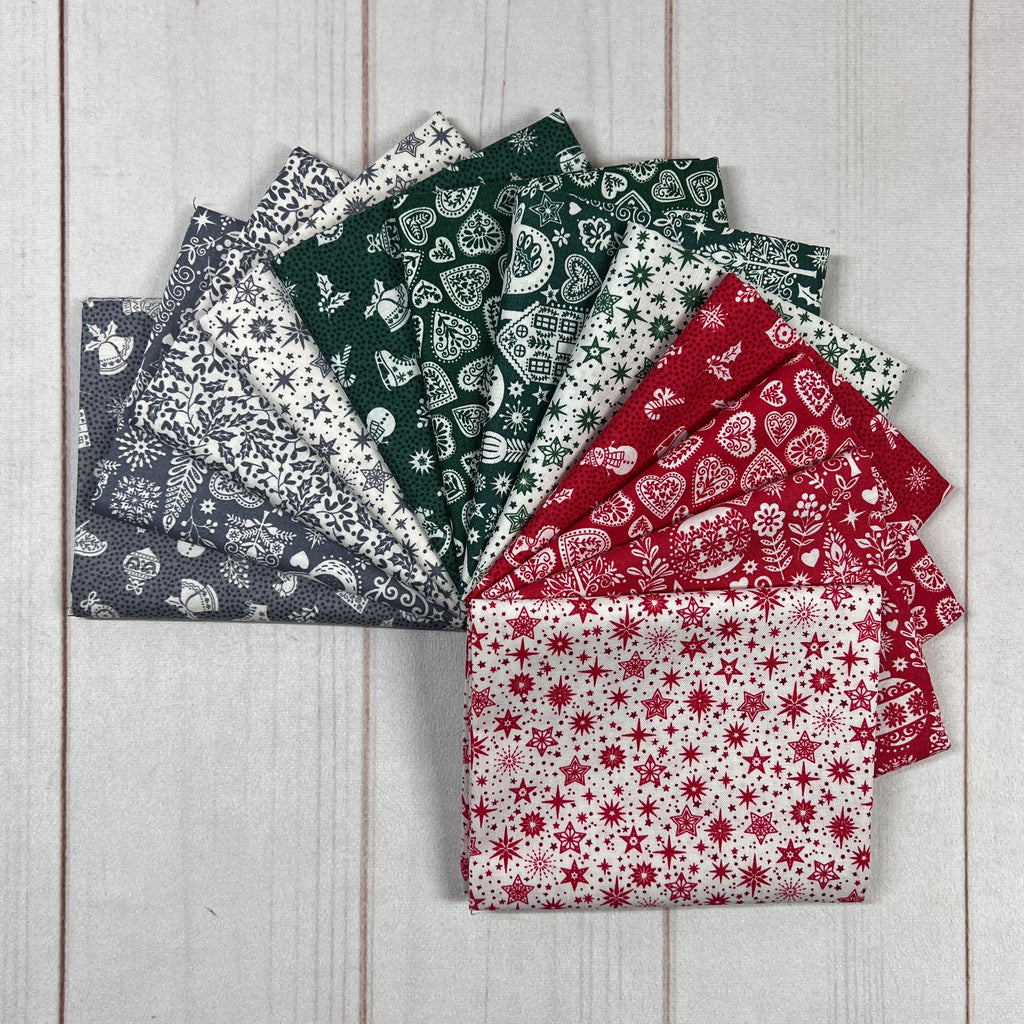 Scandi Fat Quarter Bundle Fabrics Makower UK
