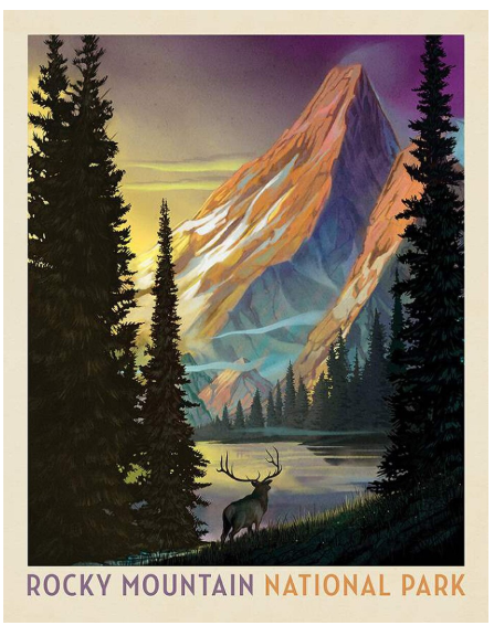 National Parks Rocky Mountain PD16134-Panel Fabrics Riley Blake