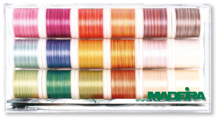 Variegated Madeira Cotona 50 Cotton Machine Quilting Thread 8035 Madeira