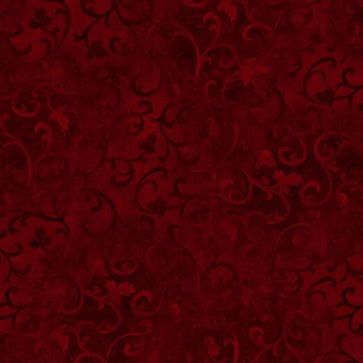 Scroll Dark Brick 89025-389 CC Fabrics Wilmington   