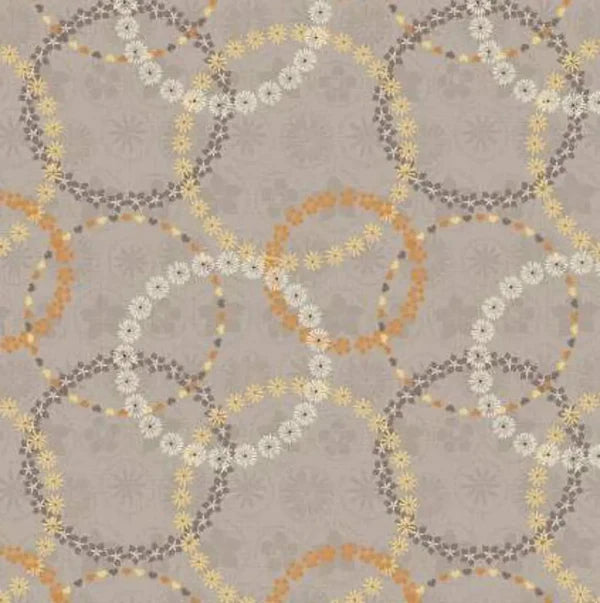 Song Bird Floral Chains Taupe 0103-02 Fabrics Camelot