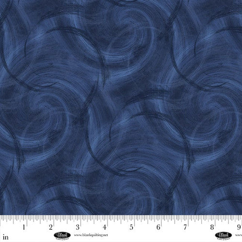 Blank Quilting Spin Flannel Navy 108" Wide Backing Fabric - 3995F-79 - 3 YARD Fabrics Blank