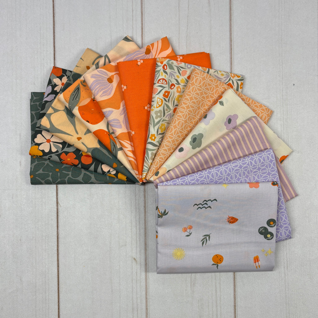Tangerine Fat Quarter Bundle Fabrics Art Gallery