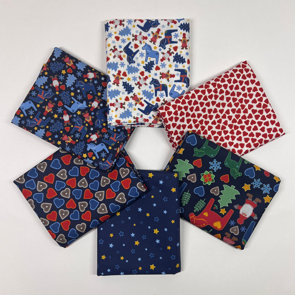 Tomtens Folklore Christmas Half Yard Bundle Fabrics Lewis & Irene