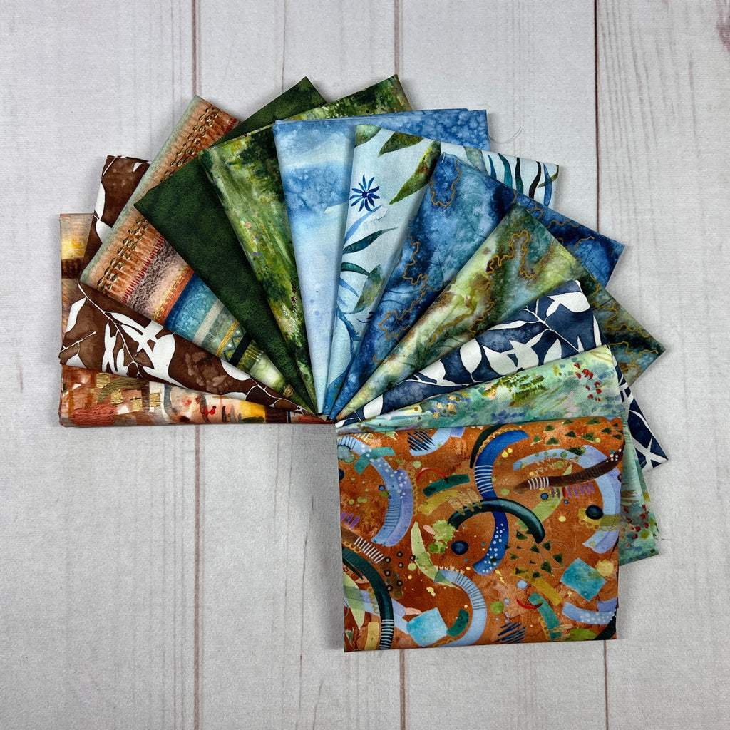 Wanderlust Fat Quarter Bundle Fabrics Moda Fabrics