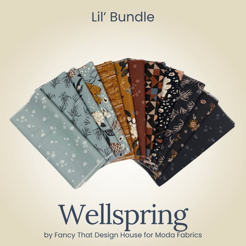 Wellspring Lil' Bundle, multicolor quilting fabric by Moda Fabrics