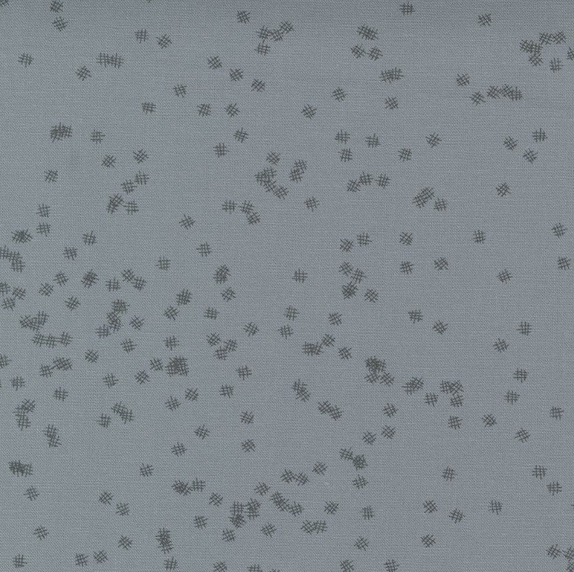 Modern Background Crosshatch Grey T-25-33 Fabrics Moda Fabrics