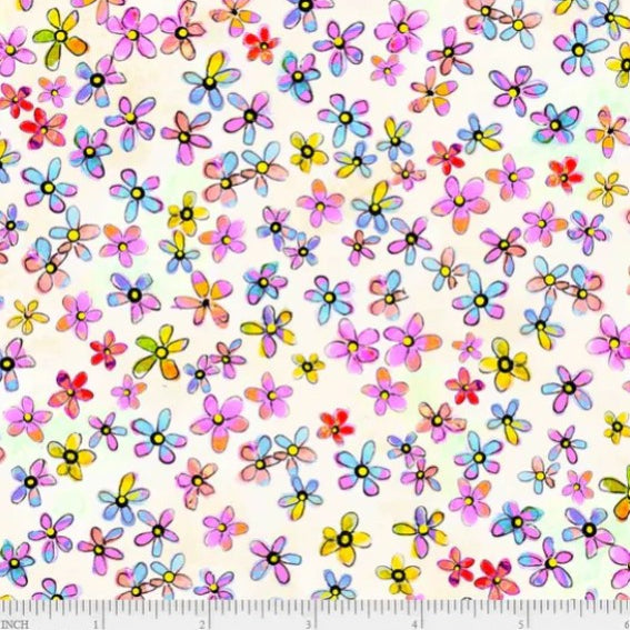 Tiny Wonders Ditsy Floral Cream TWON 5450 E - W93 Fabrics P&B Textiles