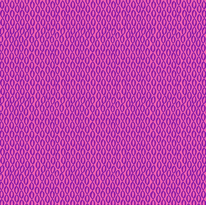 Garden Gems Lacy Leaves Fuchsia Y3634-77 - W100 Fabrics Clothworks