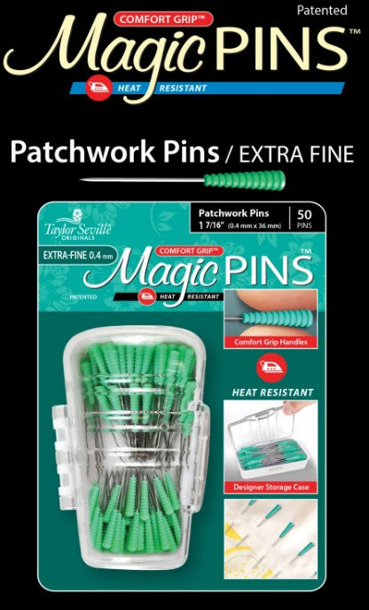 Magic Pins Flathead Patchwork Extra Fine 50pc #219584 Tool Checker