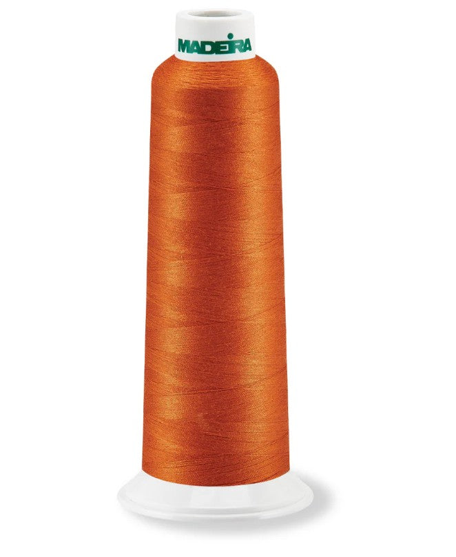 Madeira AeroQuilt 40 - Premium Longarm Quilting Thread, 8651 Pumpkin Thread Madeira