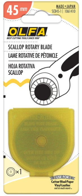 Olfa Scallop rotary blade 45 mm - 1 blade SCB45-1 Tool Checker