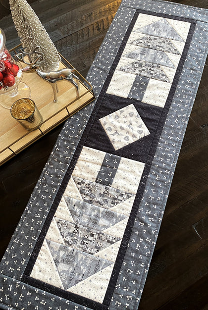Spruce Lane Table runner, a finished Quilt As You Go project