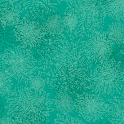 Floral Elements Tropical Green 540