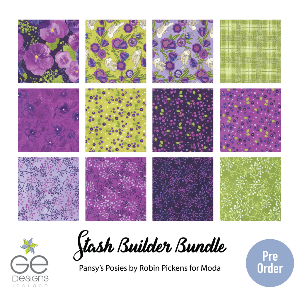 Pansy's Posies Half Yard Bundle Fabrics Moda Fabrics